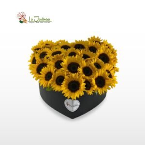 Corazón de girasoles-447